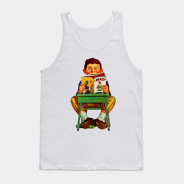 Mad Magazine Book Tank Top by Hollyboy 